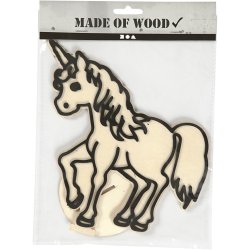 Dekorationsfigur, Enhj&oslash;rning, H: 19 cm, 1 stk.