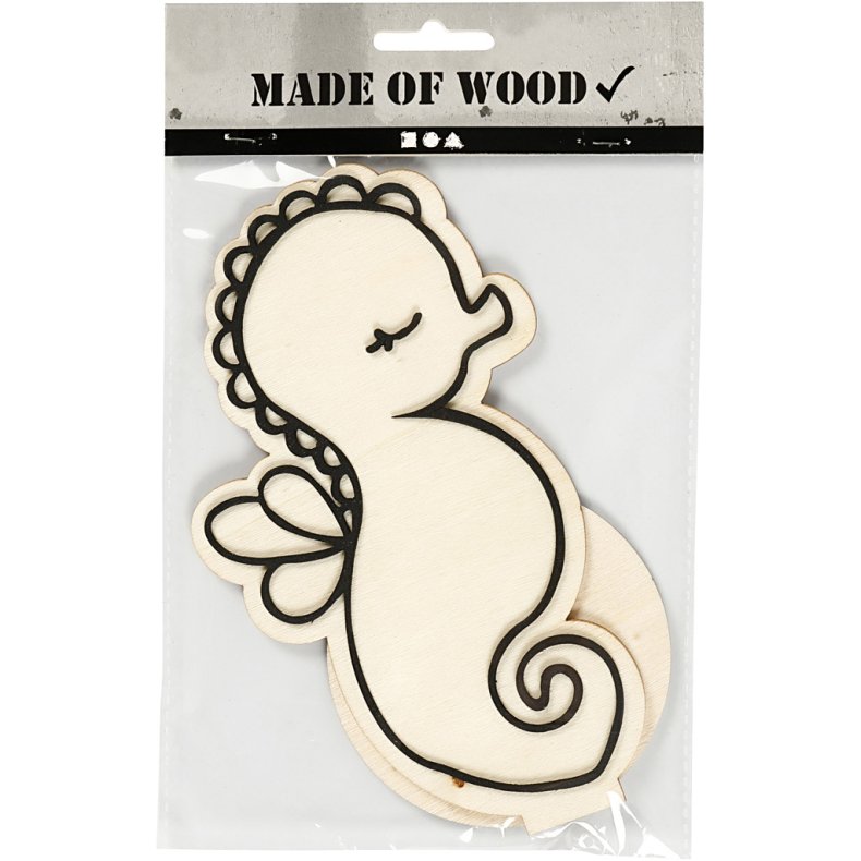 Dekorationsfigur, s&oslash;hest, H: 18 cm, 1 stk.