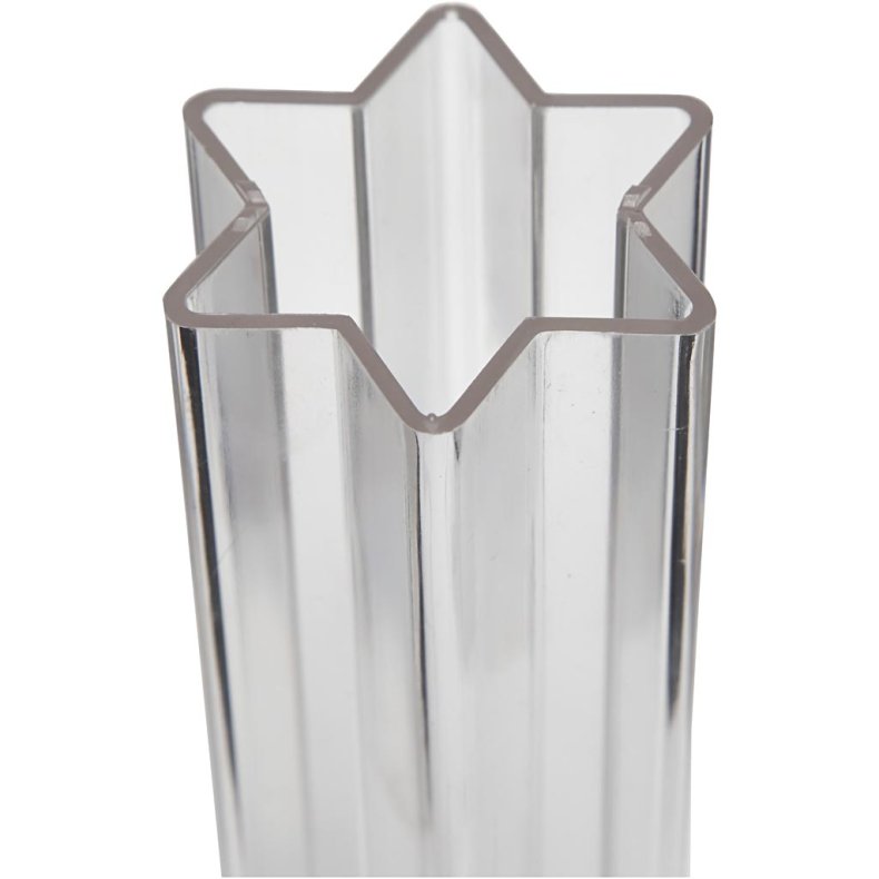 Lysst&oslash;beform, seks-stjerne, str. 220x55 mm, 1 stk.