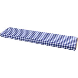 Bomuldsstof, B: 145 cm, tern 1x1 cm, hvid, bl&aring;, 5 m/ 1 pk.