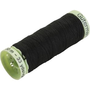 Knaptr&aring;d, sort, 30 m/ 1 rl.