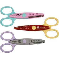 Fiskars Kidzors&trade; M&oslash;nstersakse, flodhest, kamel og pindsvin, 3 stk./ 1 pk.