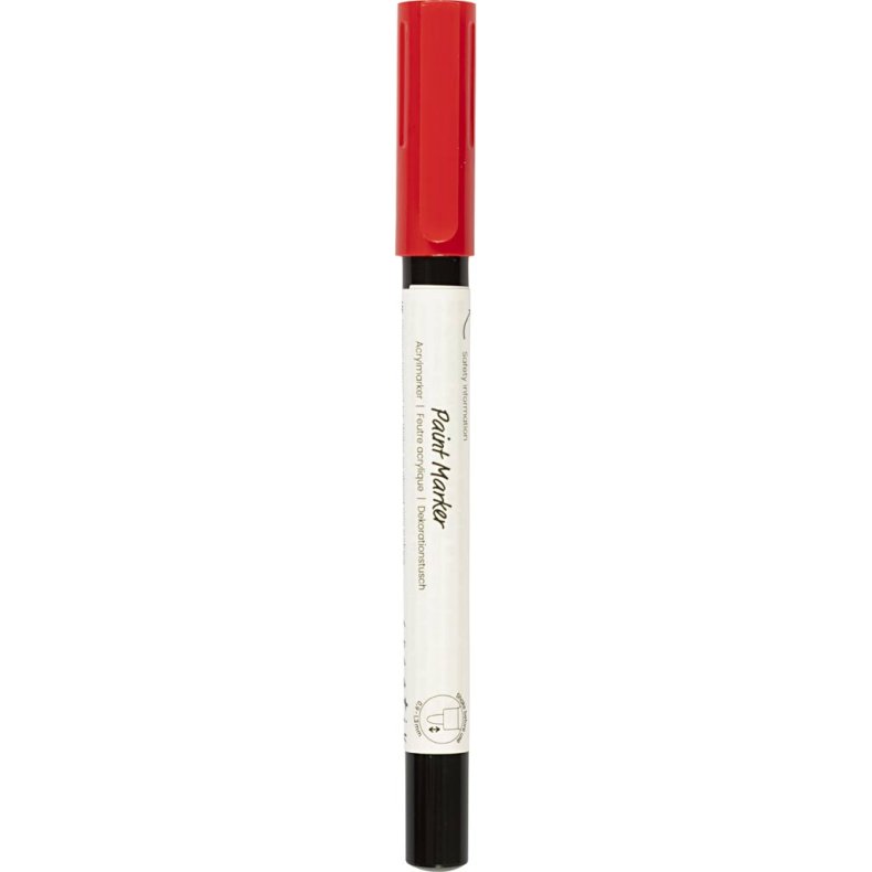 Dekorationstusch, streg 0,9-1,3 mm, r&oslash;d, 1 stk.