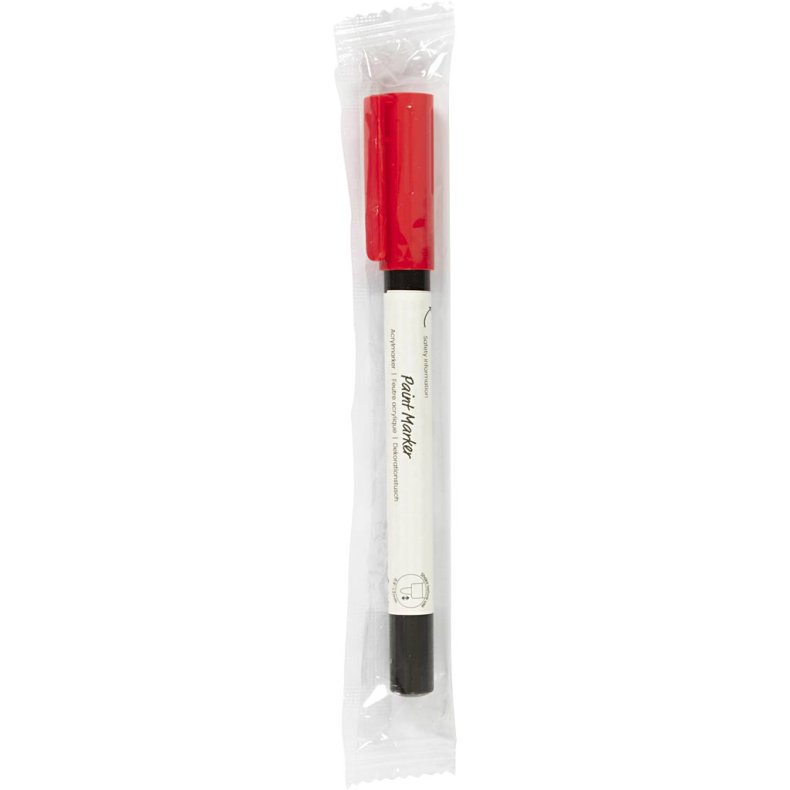 Dekorationstusch, streg 0,9-1,3 mm, r&oslash;d, 1 stk.