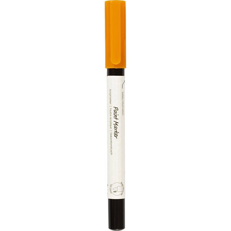 Dekorationstusch, streg 0,9-1,3 mm, orange, 1 stk.