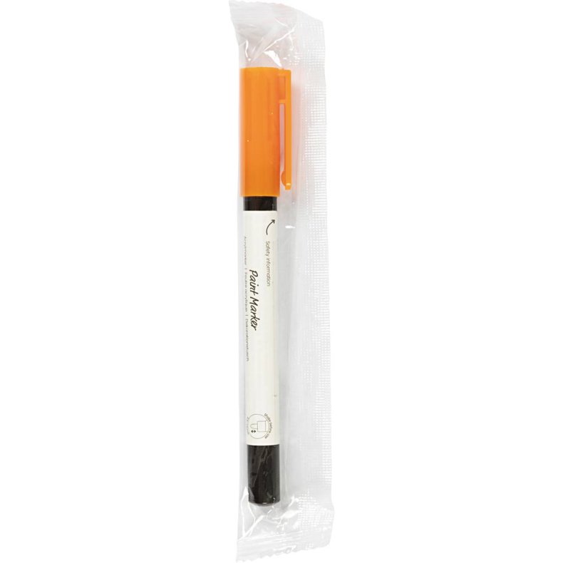 Dekorationstusch, streg 0,9-1,3 mm, orange, 1 stk.