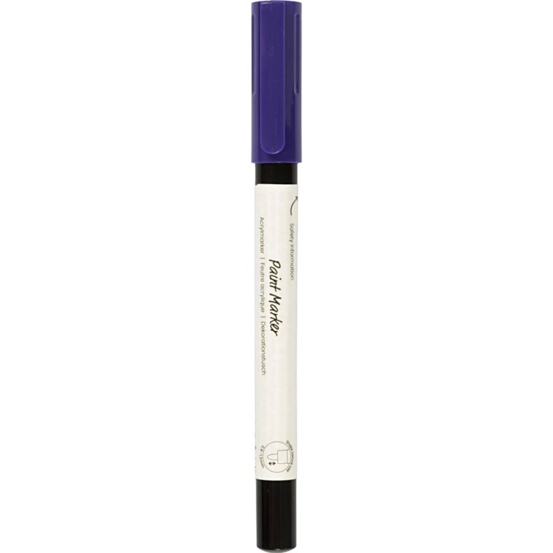 Dekorationstusch, streg 0,9-1,3 mm, lilla, 1 stk.