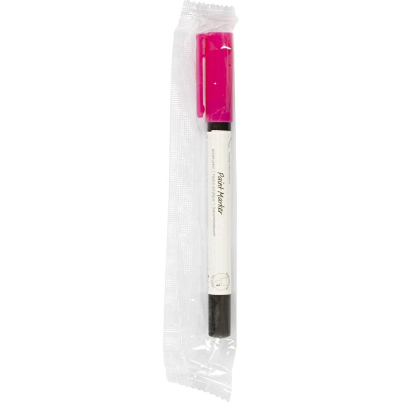 Dekorationstusch, streg 0,9-1,3 mm, pink, 1 stk.