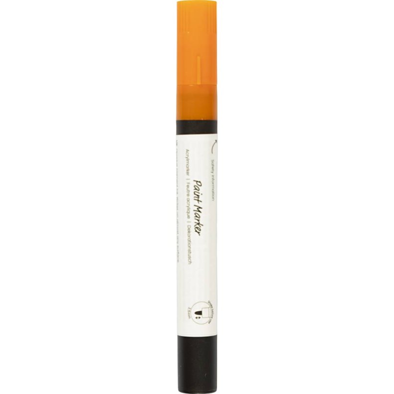 Dekorationstusch, streg 2,5 mm, orange, 1 stk.