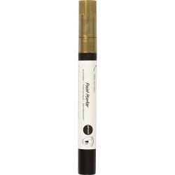 Dekorationstusch, metallic, streg 2,5 mm, guld, 1 stk.