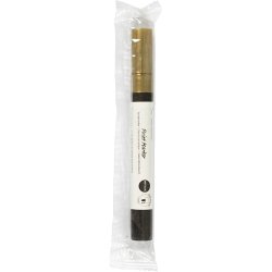 Dekorationstusch, metallic, streg 2,5 mm, guld, 1 stk.