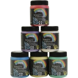 Gadekridt Maling, 6x200 ml/ 1 pk.