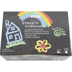 Gadekridt Maling, 6x200 ml/ 1 pk.