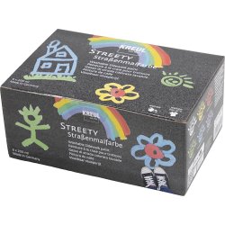 Gadekridt Maling, 6x200 ml/ 1 pk.