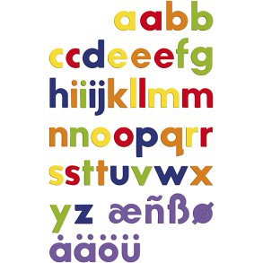 Magnetbogstaver, 48 stk./ 1 pk.