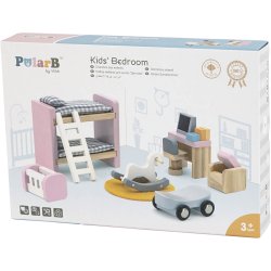 VIGA Dukkehus m&oslash;bler, b&oslash;rnev&aelig;relset, str. 2x2x7,5 cm, 8 dele/ 1 s&aelig;t