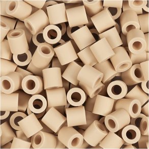 NABBI BioBeads Rørperler, str. 5x5 mm, hulstr. 2.5 mm, medium, creme, 1000 stk./ 1 pk.