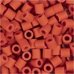 NABBI BioBeads R&oslash;rperler, str. 5x5 mm, hulstr. 2,5 mm, medium, lys r&oslash;d, 1000 stk./ 1 pk.