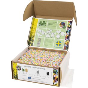 NABBI BioBeads Rørperler, str. 5x5 cm, medium, pastelfarver, 55000 stk./ 1 pk.