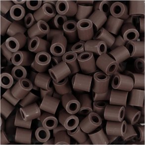 NABBI BioBeads Rørperler, str. 5x5 mm, hulstr. 2.5 mm, medium, brun, 1000 stk./ 1 pk.