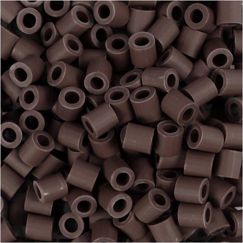 NABBI BioBeads R&oslash;rperler, str. 5x5 mm, hulstr. 2.5 mm, medium, brun, 1000 stk./ 1 pk.