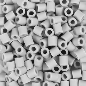 NABBI BioBeads Rørperler, str. 5x5 mm, hulstr. 2.5 mm, medium, grå, 1000 stk./ 1 pk.