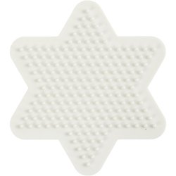 NABBI BioBeads Perleplade, stjerne, str. 9,8x9,8 cm, medium, 1 stk.