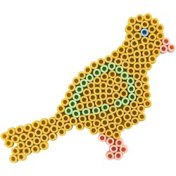 NABBI BioBeads Perleplade, fugl, str. 6,2x13,4 cm, medium, 1 stk.