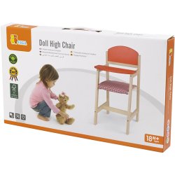 VIGA Dukke H&oslash;jstol i Tr&aelig;, str. 29x31x60 cm, 1 stk.