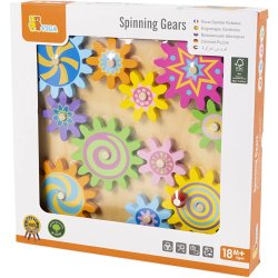 VIGA Aktivitetsleget&oslash;j Tandhjul i Tr&aelig;, str. 30x30 cm, 1 stk.