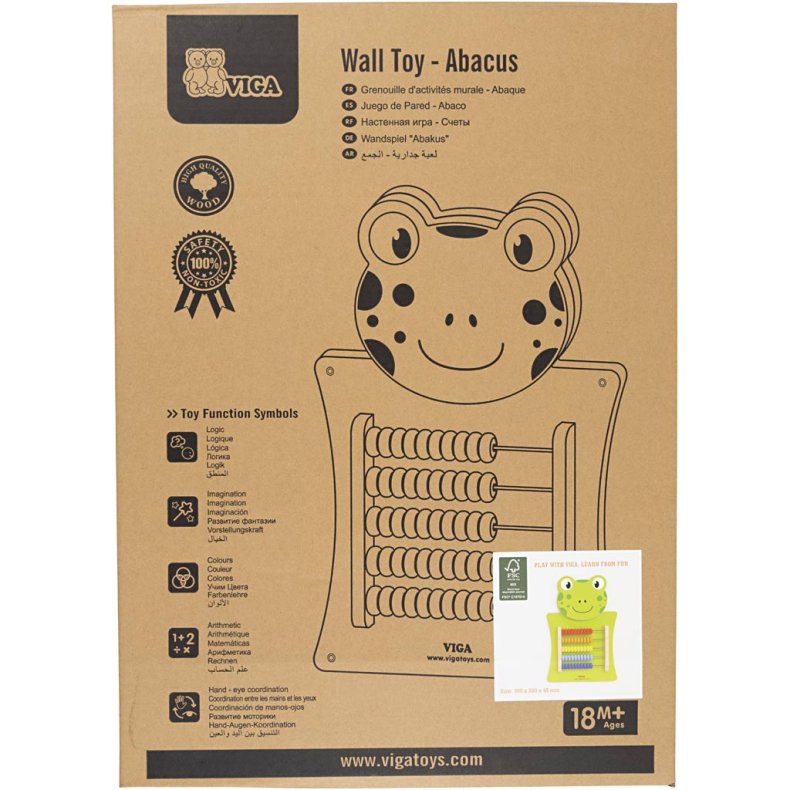 VIGA Aktivitetstavle, Fr&oslash;, str. 36x55x4,5 cm, 1 stk.