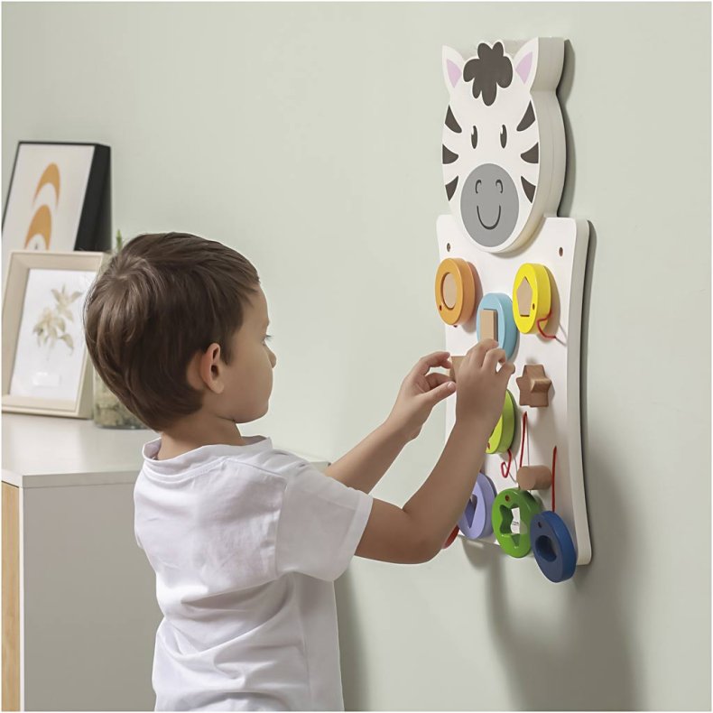 VIGA Aktivitetstavle, Zebra, str. 36x55x3,5 cm, 1 stk.