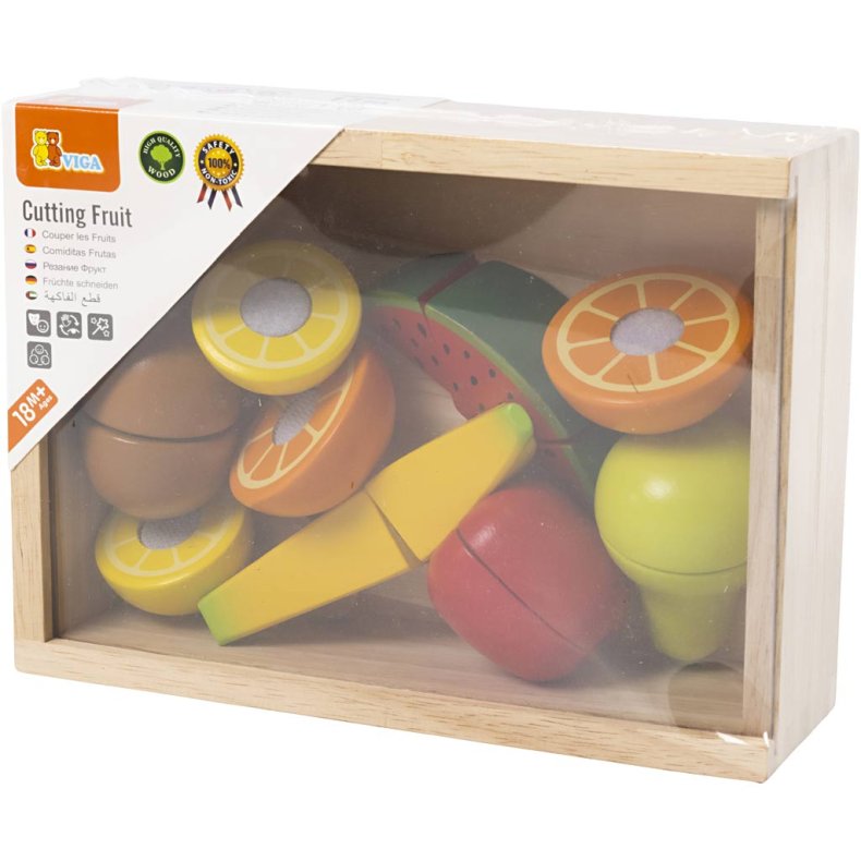 VIGA Sk&aelig;rbar Frugt, 17 dele/ 1 pk.