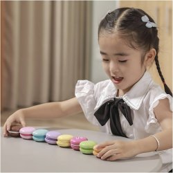 VIGA Macarons i tr&aelig;, str. 4,5 cm, 8 stk./ 1 pk.