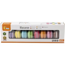 VIGA Macarons i tr&aelig;, str. 4,5 cm, 8 stk./ 1 pk.