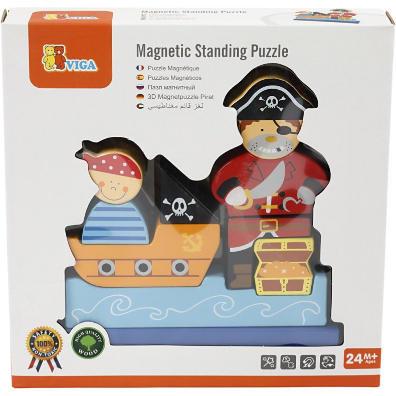 VIGA Magnetisk 3D-Puslespil, 1 s&aelig;t
