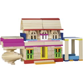 VIGA Kreative Træklodser, str. 10 cm, ass. farver, 250 dele/ 1 pk.