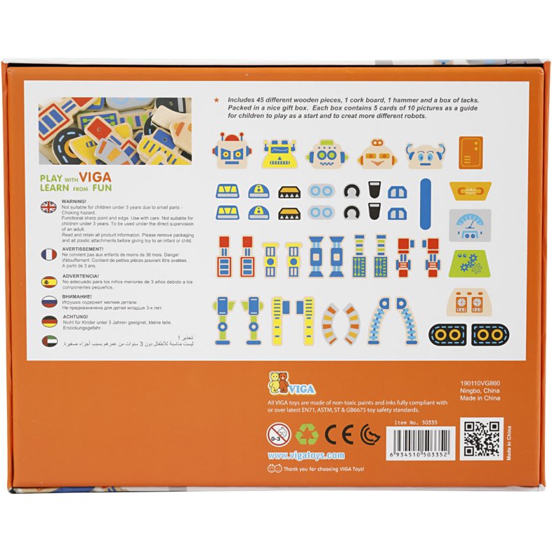 VIGA Hammermosaik, Robot, str. 23x18 cm, 1 stk.
