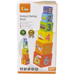 VIGA Stabelkasser, str. 48x11x11 cm, 6 dele/ 1 s&aelig;t