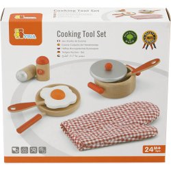 VIGA Grydes&aelig;t i Tr&aelig;, Farve kan variere, 6 dele/ 1 pk.