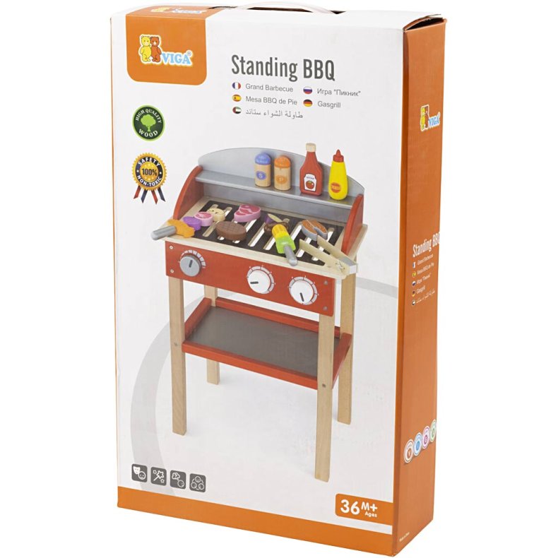 VIGA Grill i Tr&aelig;, str. 39x60x26 cm, 1 stk.