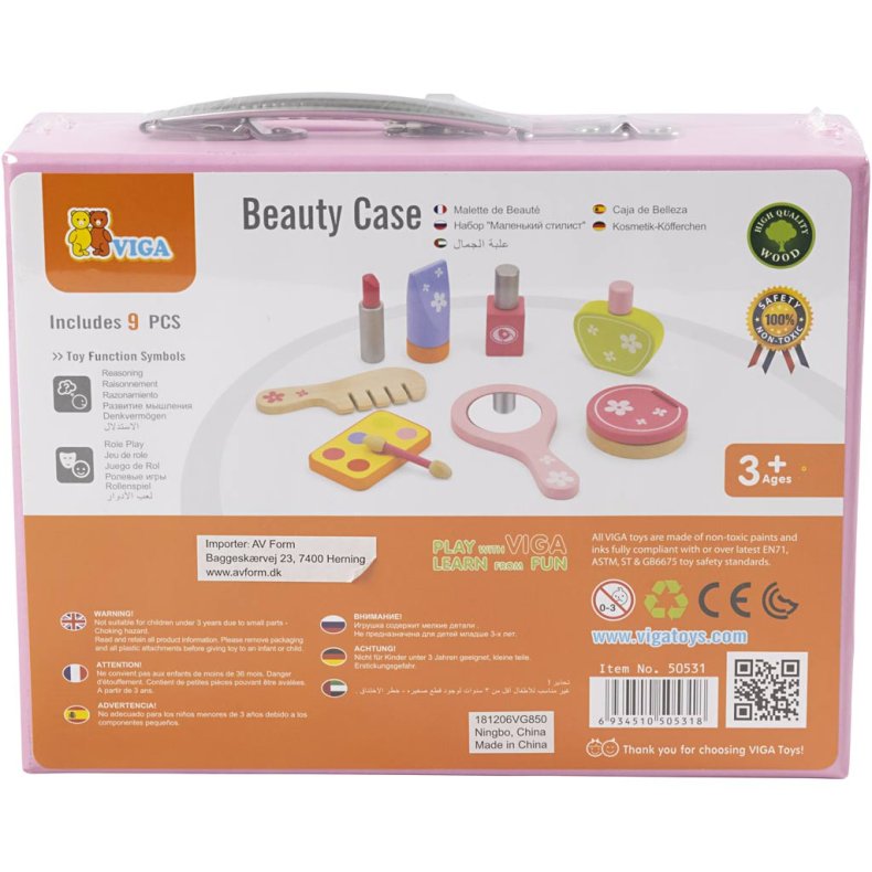 VIGA Sk&oslash;nhedsprodukter i Tr&aelig;, 10 dele/ 1 s&aelig;t