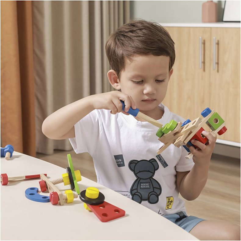 VIGA Konstruktionsklodser i Tr&aelig;, 68 dele/ 1 s&aelig;t