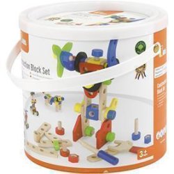 VIGA Konstruktionsklodser i Tr&aelig;, 68 dele/ 1 s&aelig;t