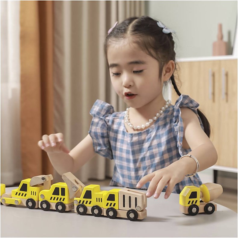 VIGA Minibiler, konstruktionsbiler, str. 7-9 cm, 6 dele/ 1 s&aelig;t