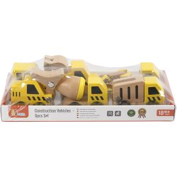 VIGA Minibiler, konstruktionsbiler, str. 7-9 cm, 6 dele/ 1 s&aelig;t