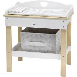 VIGA Dukkepuslebord med badekar, H: 50 cm, L: 54,5 cm, B: 30 cm, 1 stk.