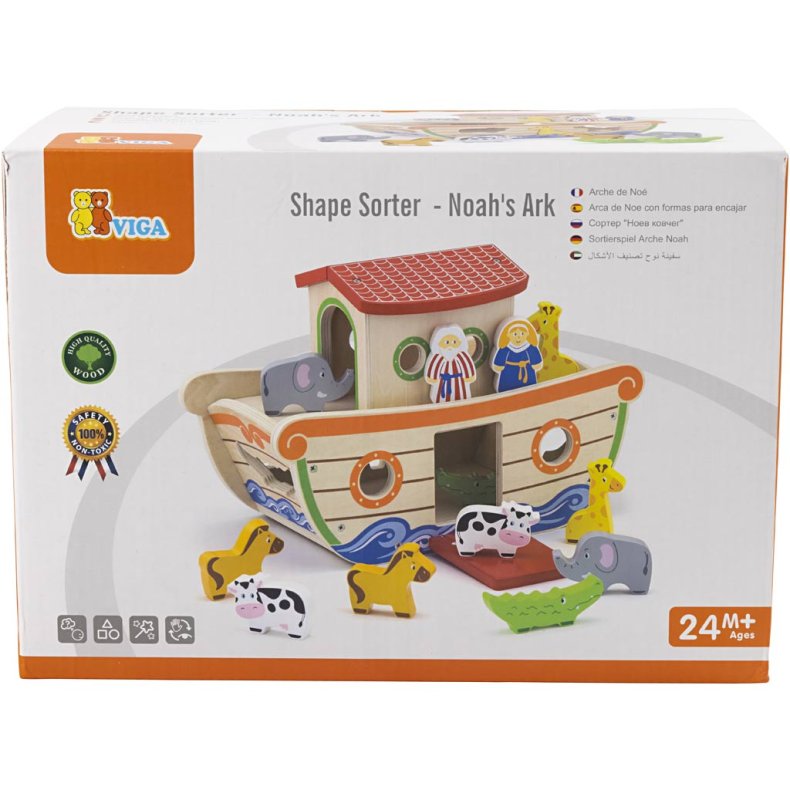 VIGA Noahs Ark Puttekasse, str. 34x25,5x16,5 cm, 1 stk.