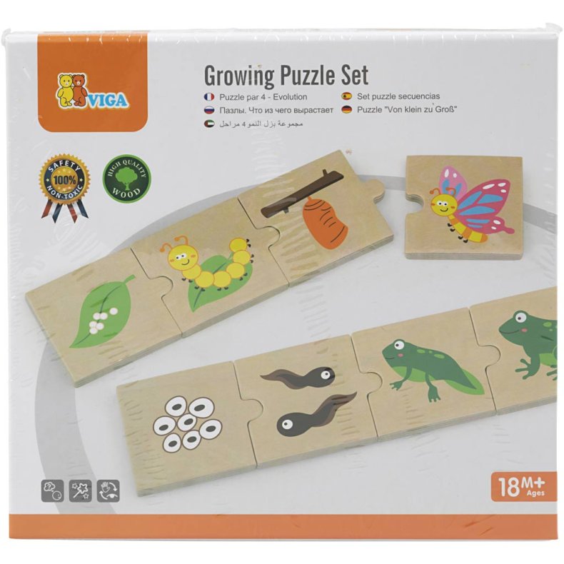 VIGA Puslespil, 6 dele/ 1 s&aelig;t