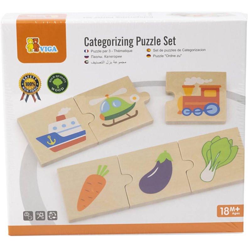 VIGA Puslespil, 8 dele/ 1 s&aelig;t